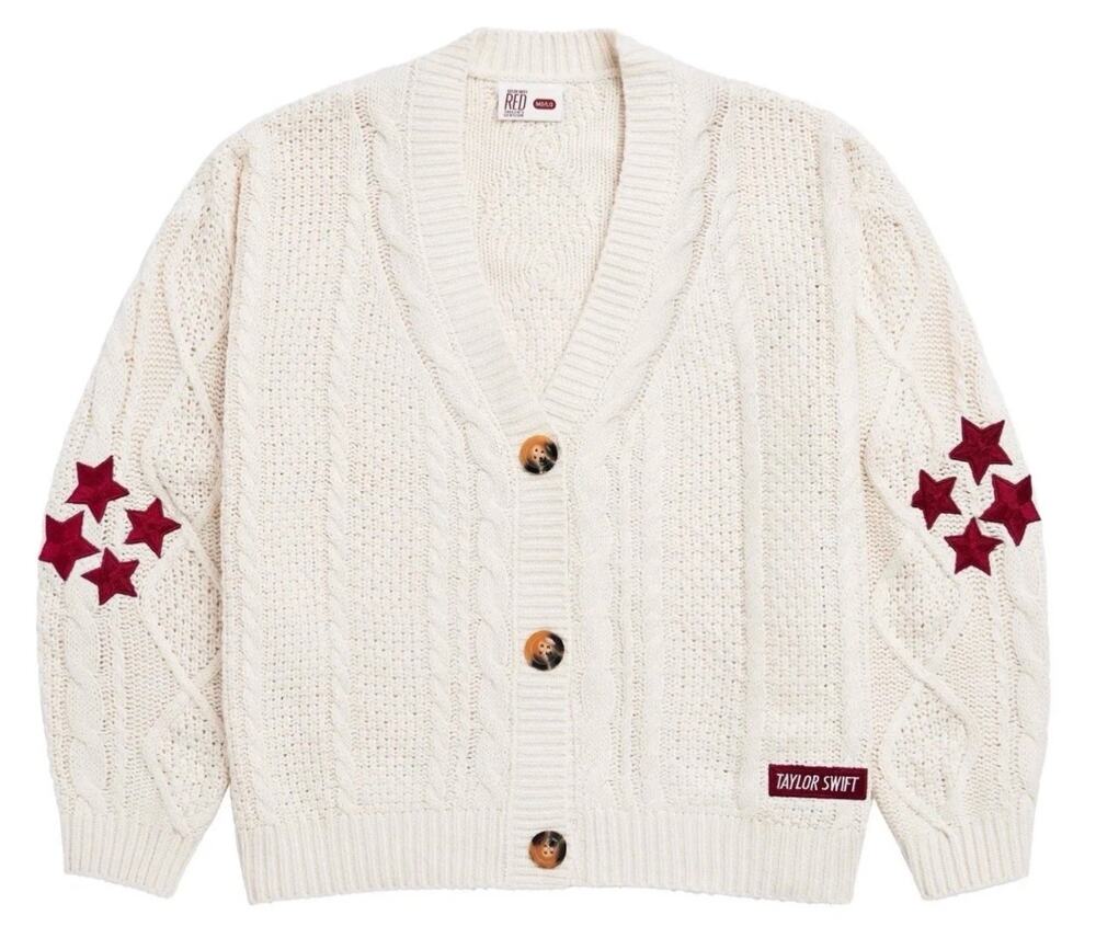 Taylor Swift Cardigan Size M L Red Taylor's Version Eras Tour New Sealed